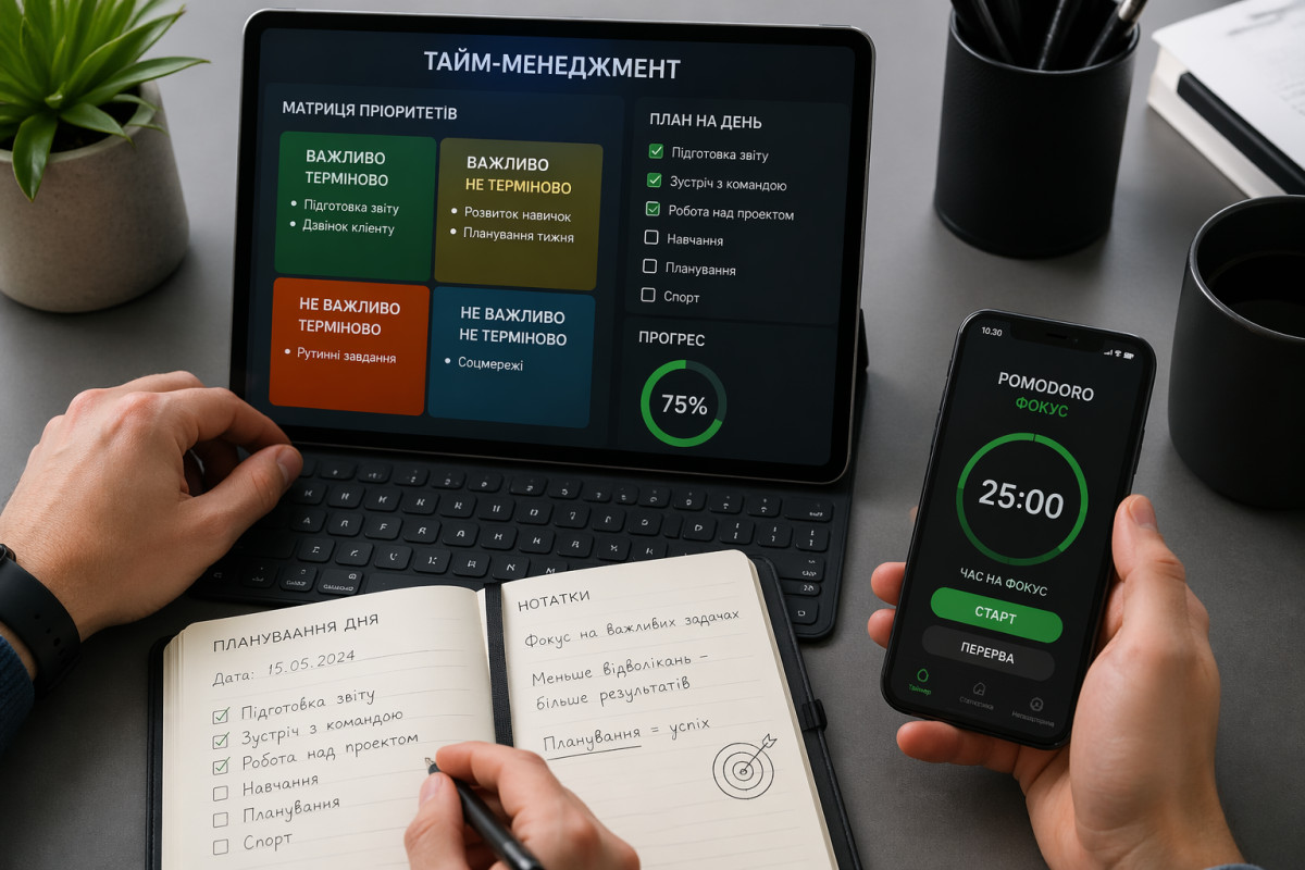 Інструменти тайм-менеджменту для продуктивності