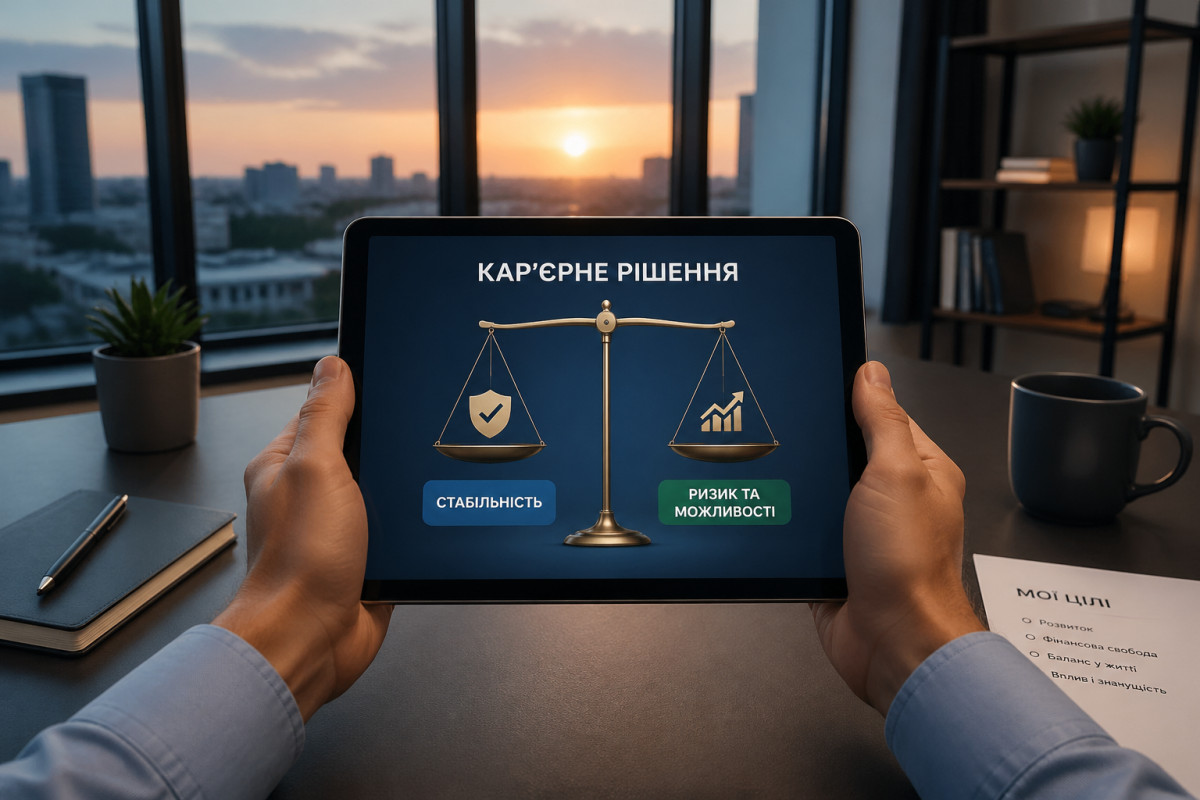 Вибір між стабільністю і ризиком у кар'єрі