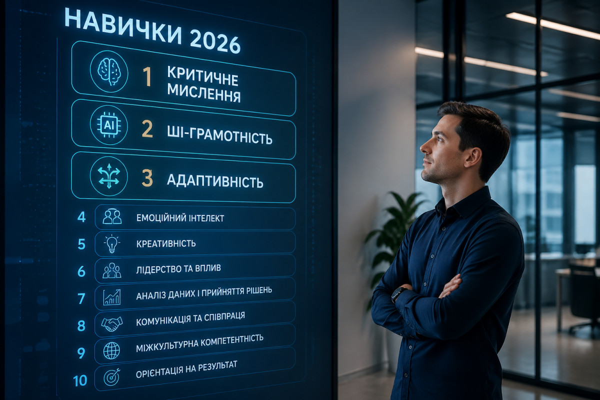 Топ-10 навичок для успішної кар'єри у 2026 році